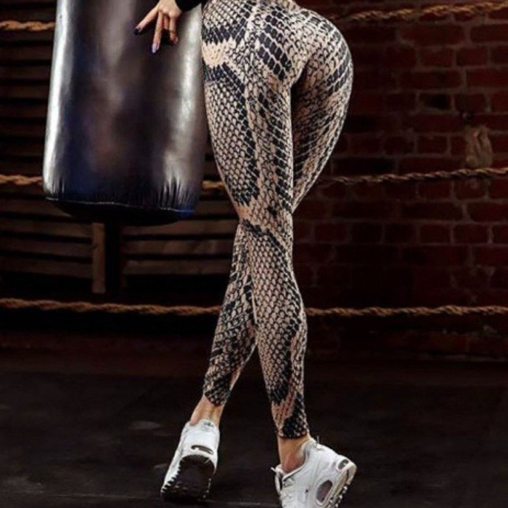 Leggings com Estampa de Cobra  - Pilates Yoga Legging avaliação e preço