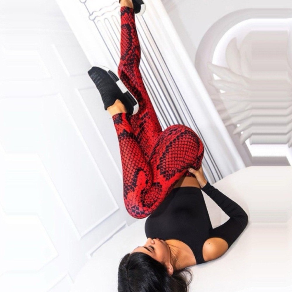 Leggings com Estampa de Cobra  - Pilates Yoga Legging avaliação e preço