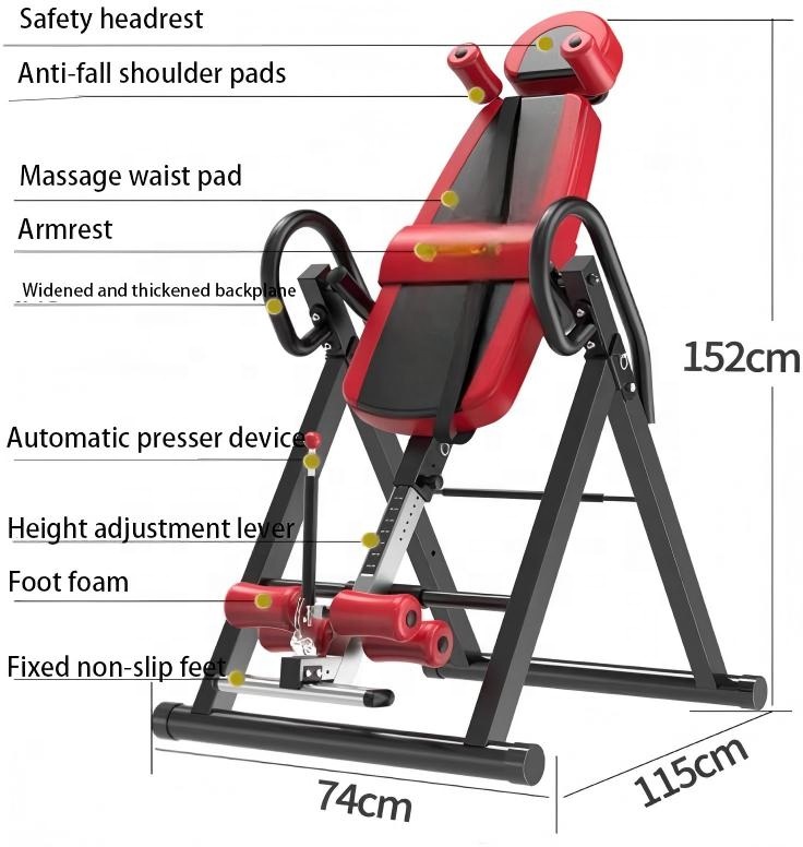 Novo Lançamento: Equipamento d - Inversion Table Fold avaliação e preço