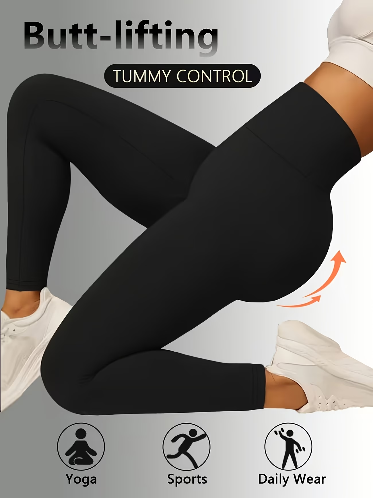Leggings esportivas de cintura - Pilates Yoga Legging avaliação e preço