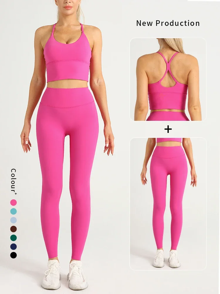 2 peça roupas de yoga agasalho - Pilates Yoga Legging avaliação e preço