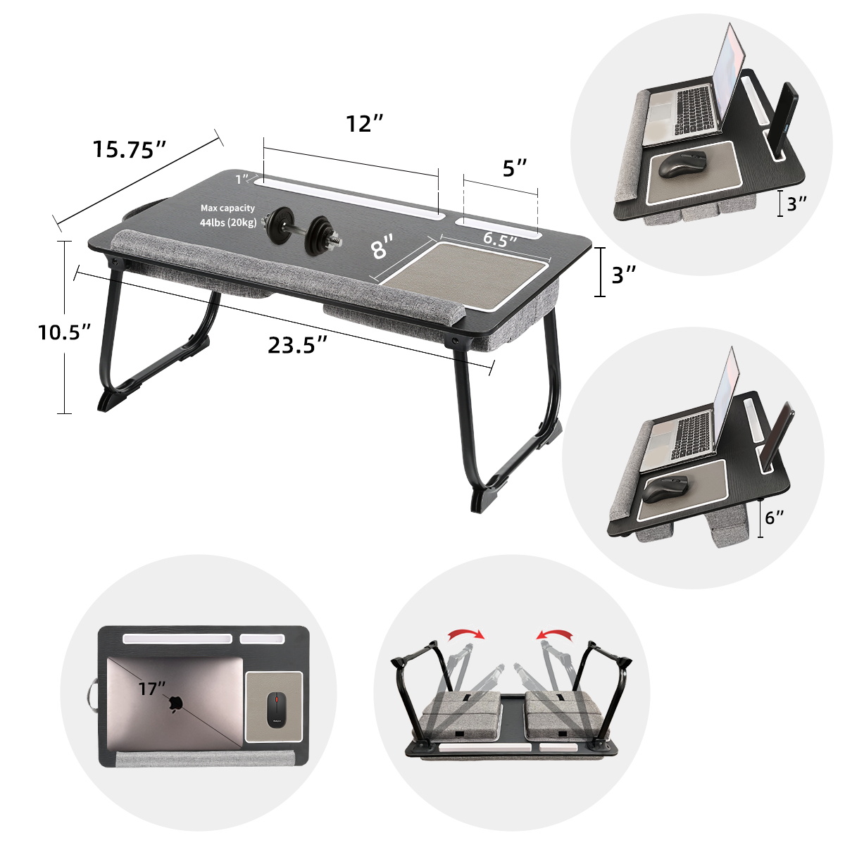 Mesa de cama portátil MUMUCC p - Inversion Table Fold avaliação e preço