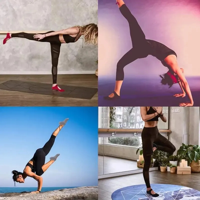 Meias de Yoga Antiderrapantes  - Fitness Yoga Pilates avaliação e preço