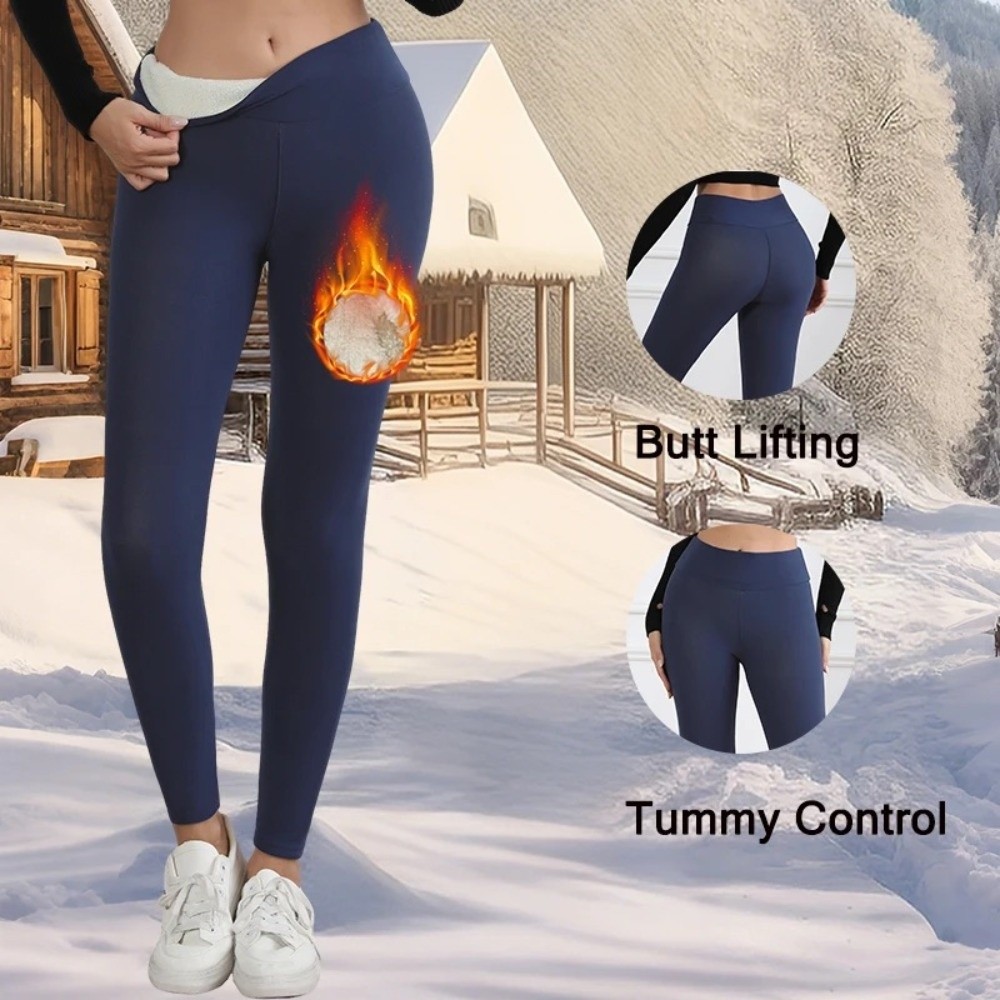 Leggings de Fleece de Cintura  - Pilates Yoga Legging avaliação e preço